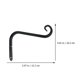 thumbnail image 2 of unbranded Soporte De Hierro Negro Para Macetas Colgantes Y De Jardín Montado En Pared, 2 of 8