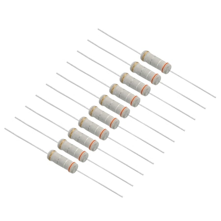 Unique Bargains 3W 0.39 Ohm 5% Carbon Film Resistor, Axial Lead Electronic Components Resistors, 30 Pack