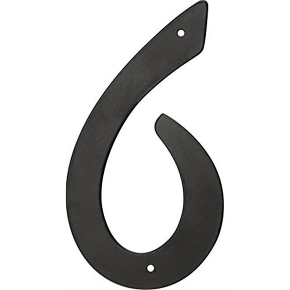 Hillman Group 841628 4 in. Nail-On Black Aluminum House Number - 6 - 3 Piece