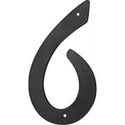Hillman Group 841628 4 in. Nail-On Black Aluminum House Number - 6 - 3 Piece