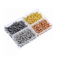 thumbnail image 2 of Fishing Gem Pins with Glass Head Ball Studs Assorted Color for Sewing 4mm, 2 of 3