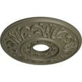 thumbnail image 3 of Ekena Millwork 18"OD x 3 1/2"ID x 1"P Valletta Ceiling Medallion (Fits Canopies up to 3 1/2"), Hand-Painted Spartan Stone, 3 of 6