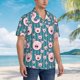 thumbnail image 3 of Fotbe Funny Pig Faces Camisa Hawaiana para Hombre Unisex – Camisa Casual de Verano con Botones de Manga Corta de Algodón y Lino,3X-Large, 3 of 7