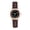 Brown Strap - Black Dial, variant on Women's Analog Quartz Watch, 30mm Round Dial with Brown Faux Leather Strap, Casual Minimalist Wristwatch for Ladies