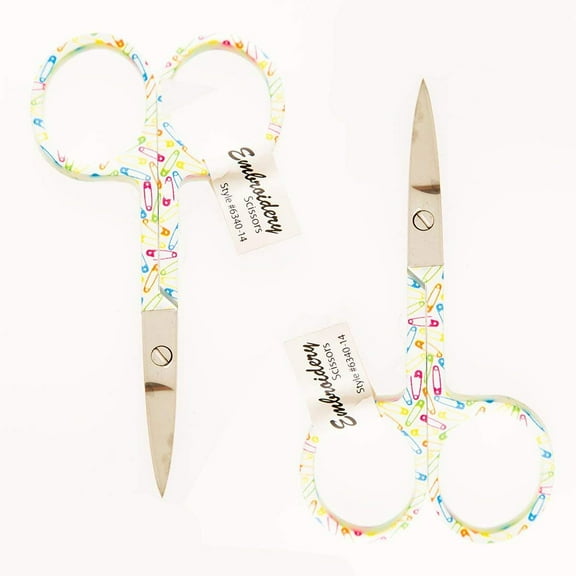 Allary 6340-14-Pins Ultra Fine 3-1/2" Embroidery Scissors - Pins Set of 2