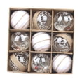 thumbnail image 2 of 9 Uds adornos de bolas de Navidad adornos navideños decoración DIY adornos colgantes de de Navidad para fiesta de año nuevo al aire libre Estilo A, 2 of 8