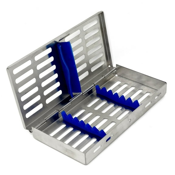 Sterilization Autoclave Cassette for 7 Instruments, Stainless Steel