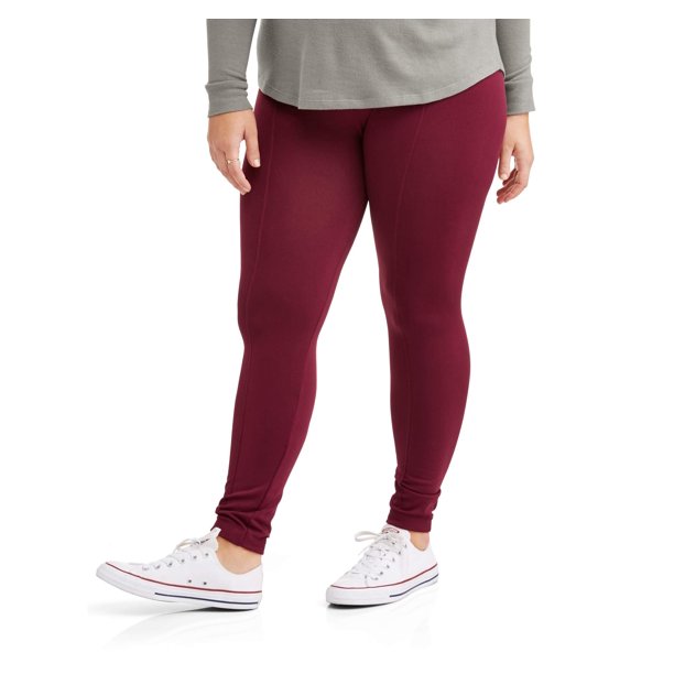 Poof Apparel POOF Juniors' Plus Size Slimming Fleece Lined Leggings