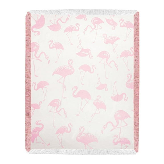Manual Woodworker ATRPFT Pink Flamingo Toss Ray Throw Blanket, 48 x 60 inch