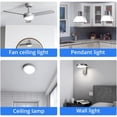 thumbnail image 4 of Ceiling Fan LED Light Replacement Dimmable 18W AC120V 2000lm  Mount, Energy Saving, Easy to Install, Soft Comfortable Light, High Brightness Long Life, Suitable for Any, 4 of 8