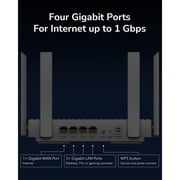 Cudy AX3000 WiFi 6 Router – 802.11ax Wireless Dual Band Gigabit Internet Router, VPN Compatible, MU-MIMO, WireGuard, Cudy Mesh Compatible WR3000