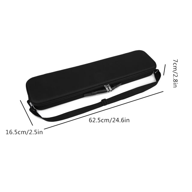 Sac de Pêche, Sac de Rangement pour Canne à Pêche en EVA Antichoc, Sac de Pêche Portable Imperméable avec Fermeture Éclair Lisse Robuste