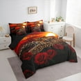 thumbnail image 4 of Feelyou 3D Leopard Wildlife Twin Bedding Sets 7-Piece, Jungle Cheetah Bedding Comforter Set, Romantic Anniversary Rose Reversible Sheet Sets, Ultra Soft Bedroom Decor, 4 of 8