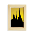 thumbnail image 1 of Thai Culture Shadow Temple Desktop Display Photo Frame Picture Art Painting 5x7 inch, 1 of 3