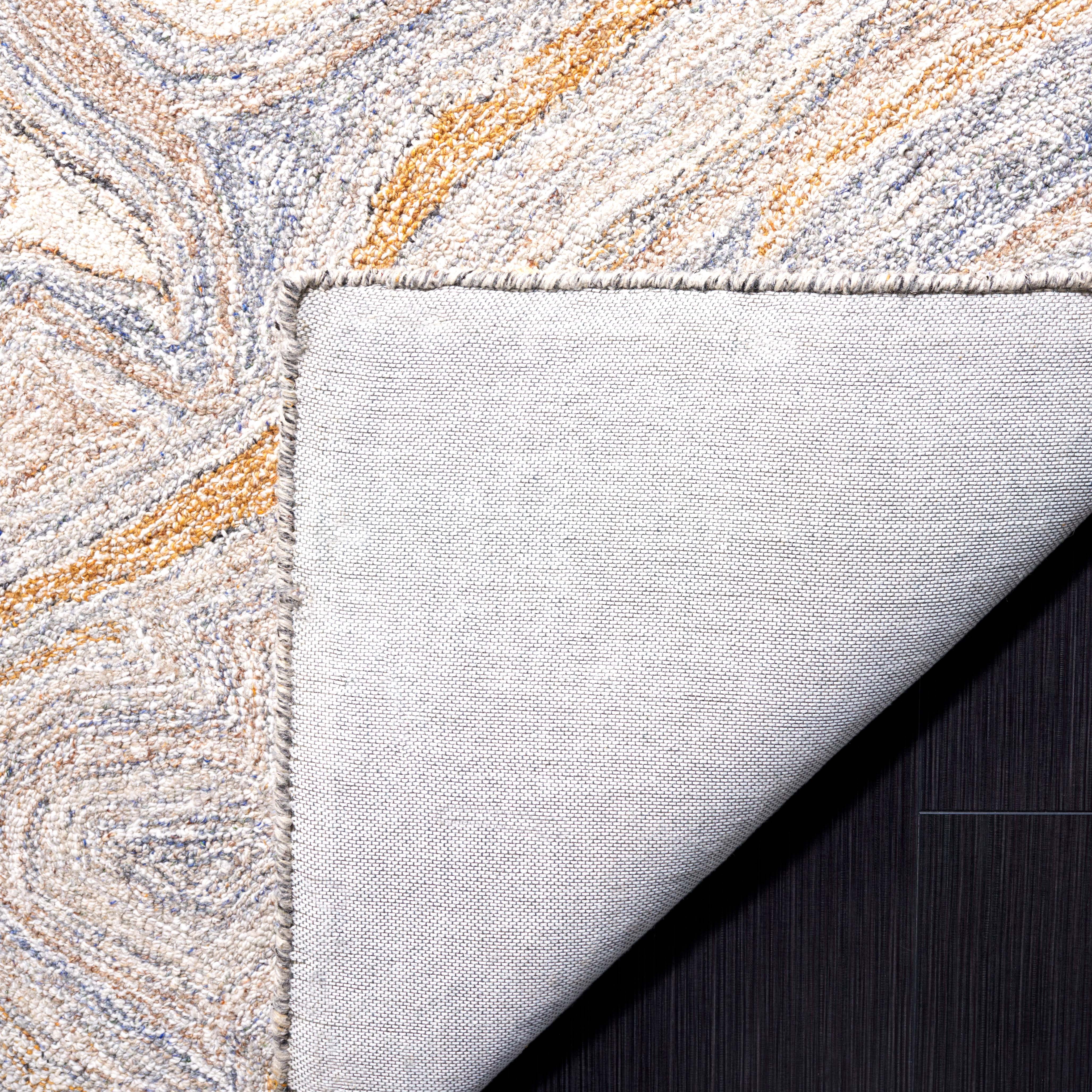SAFAVIEH Abstract Allure Corina Swirl Area Rug, Gray/Brown, 4' x 6'