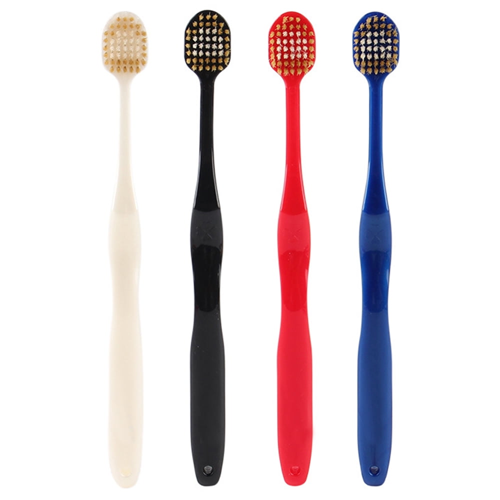 Extra Soft Toothbrush, Toothbrush For Sensitive Gums, Extra Soft Toothbrushes Adult Sensitive Teeth Manual, Soft Toothbrush for Extra Protection Gum Care, Perfect for Kids & Adults (4 Pack)