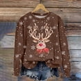 thumbnail image 2 of Futezty Christmas Print Sweatshirt Sweatshirts for Women Merry Gifts, 2 of 4