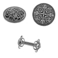 thumbnail image 1 of 3x Vintage Medieval Broche Capa para proteger Suéter Joyería Pin Broche Conjunto, 1 of 9