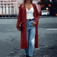thumbnail image 2 of Kaemgyyd Cardigan Sweaters for Women Lightweight Open Front Long Jacket with Pocket Casual Solid Long Sleeve Knit Coats, 2 of 6