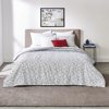 Lacoste Bukit 3-Piece Reversible King Duvet Cover Set in White/Grey