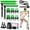 Green, variant on Pilates Bar Kit With Resistance Bands - Adjustable Home Gym Workout Equipment For Women & Men Portable Squats Yoga Full Body Toning