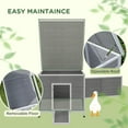 thumbnail image 4 of PawHut Duck Coop, Wooden Chicken House Rabbit Hutch with Openable Roof, 4 of 10