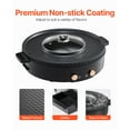 thumbnail image 5 of KFFKFF 2 in 1 Electric BBQ Pan Grill Hot Pot Portable Hot Pot BBQ Grill 1550W, 5 of 8