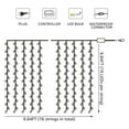 thumbnail image 6 of 9.8FT × 9.8FT Window Curtain Light, Extendable String Light Kit, 8 Modes Fairy Lights for Party, Wedding, Restaurant, Festival, Hotel, 3000K Warm White, 6 of 7