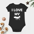 thumbnail image 4 of I Love My Aunt - Baby Clothes - Funny Newborn Bodysuit Outfits for Boys And Girls Black-style 9months, 4 of 7