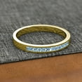 thumbnail image 3 of TriJewels 0.61 ctw Aquamarine Women Wedding Band in 10K Yellow Gold, 3 of 6