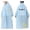 Light Blue, variant on Big Girls' Rain Ponchos Raincoat Hidden Backpack Riding Rain Suit Long Large Children's School Outerwear Jackets Cute Fashion Size 10-12T
