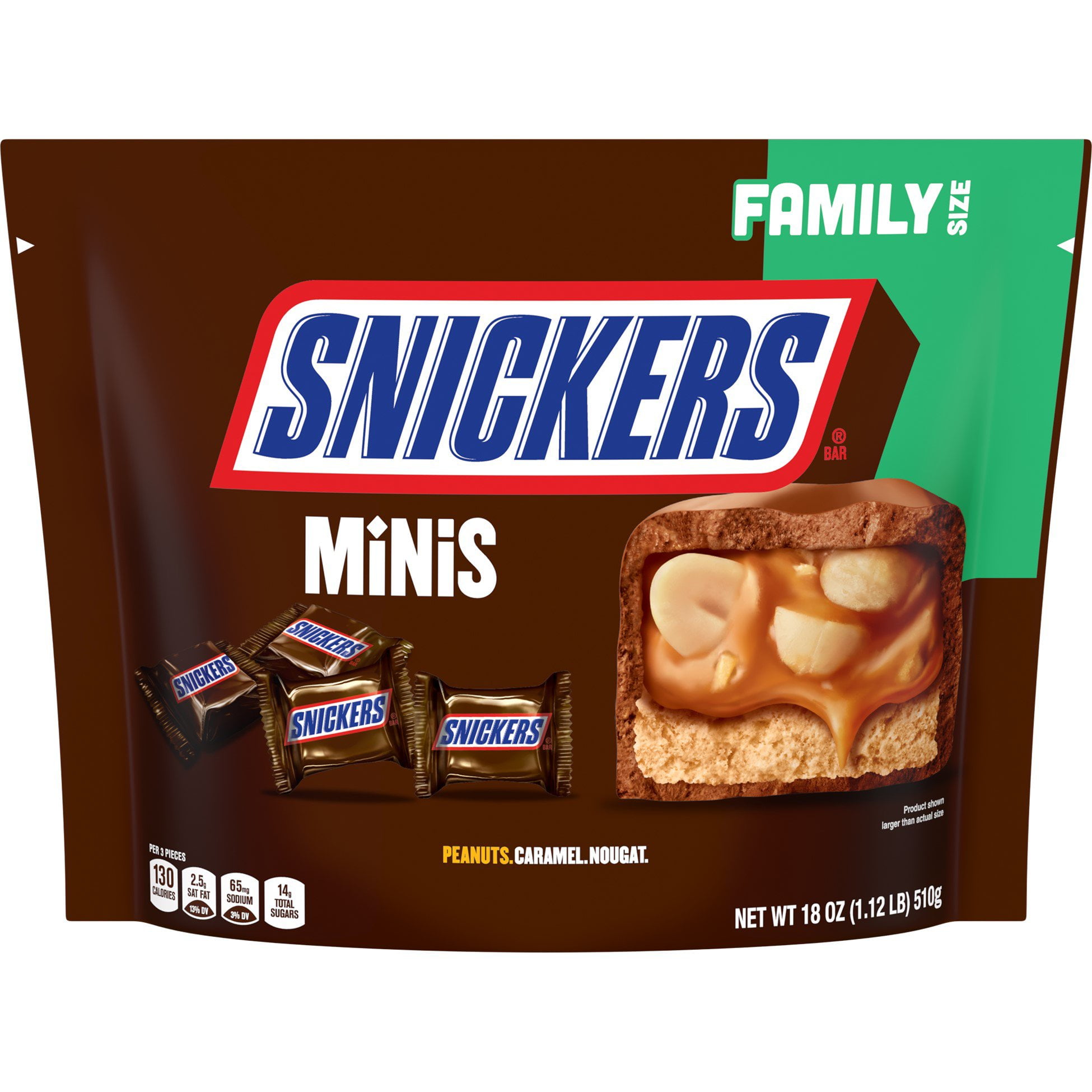 Snickers Bag of Fun Size Chocolate Candy Bars, Bulk Pack (42 oz