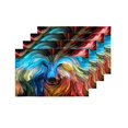 thumbnail image 4 of MKHERT Cool Dog's Head Digital Painting Placemats Table Mats for Dining Room Kitchen Table Decoration 12x18 inch,Set of 4, 4 of 4