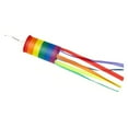 thumbnail image 1 of 40 Inch Rainbow Windsock Bright Colorful Striped Windsock LGBT Garden Decoration Flag Rainbow Long Tail, 1 of 8
