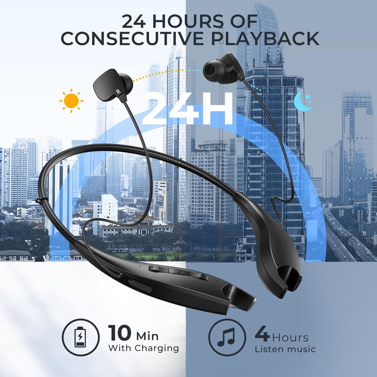 Mpow Neckband Bluetooth Headphones, Black photo 6