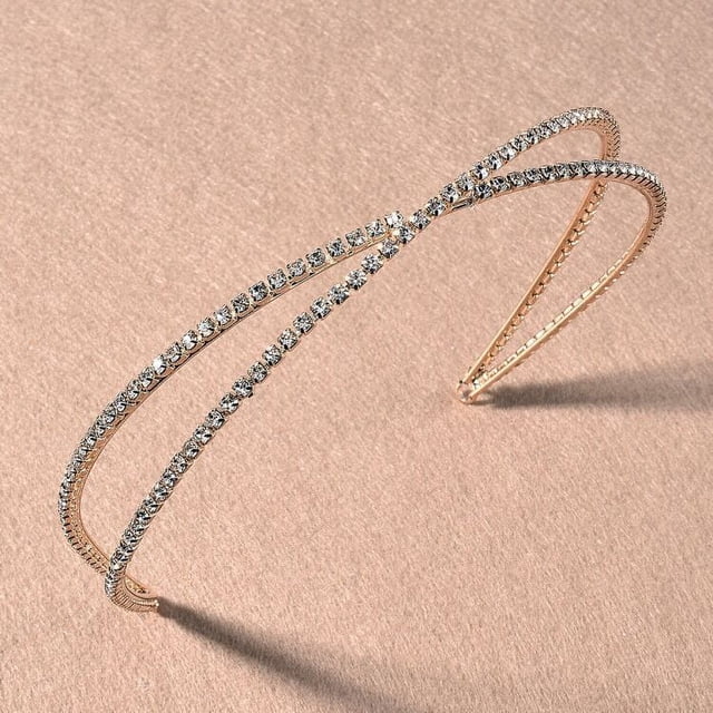 Nvzi Horquillas para el pelo de boda con flores para novias, peinetas con perlas de cristal, pinzas para el pelo, tocado, accesorios para el pelo de boda dorados, joyas - doradas