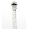 Handlebar Mustache Ribbon Pacifier Clip