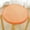 Orange#4, variant on Solid Wood Round Stool Cushion | Thickened Memory Foam Sponge Seat Pad | 30cm/11.8in Diameter | Flock Fabric Cover | Lightweight | Coffee Gray Yellow Orange | 1 Piece
