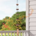 thumbnail image 2 of Lingsida Copper Wind Chimes for Outside, 37" Temple Windchimes Outdoors with 5 Bells, Memorial Wind Chime Gifts for Home Yard Patio Backyard Decoration, Bronze, 2 of 8