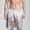 Silver, variant on Pajama Shorts Men Knee Length Loose Fit Plus Size Straight Lightweight Elastic Waisted Pull On Comfortable Ice Silk Bottoms Lounge Homewear Sleep Shorts, M-5XL