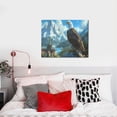 thumbnail image 4 of Kdxio Majestic Eagle Over Castle Pattern Canvas Wall Art for Living Room Wall Decor for Bedroom Bathroom Modern Framed Canvas Art Prints Ready to Hang,Horizontal, 4 of 6