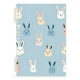 thumbnail image 7 of FORMRS 1-Subject Spiral Notebook 8" x 5" College Ruled 60 Refillable Sheet A5 Hard Cover, Blue Rabbits, 7 of 7