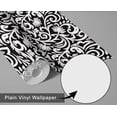 thumbnail image 6 of S4Sassy Peel & Stick Vinyl Wallpaper, Classic Motif Floral Wallpaper Contact Paper Waterproof - Black, 25"X 60", Removable Wall Covering For Home Decor In Bedrooms, Renter Spaces, Cabinets, 6 of 9