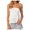 White, variant on Summer Off Shoulder Tube Top Double Layer Pulling Design Chest Wrap Women's Fashion Clothing White L
