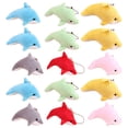 thumbnail image 4 of 25 uds llaveros de delfines de dibujos animados colgantes decorativos de delfines colgantes de bolsa de felpa, 4 of 8