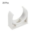 thumbnail image 3 of 20Pcs U-type Tube Pipe Fitting Clamps Clips Connectors Inner 25mm White Snap Connection for Hose Electrical Conduit Home Furnishing, 3 of 6