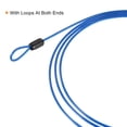 thumbnail image 4 of Uxcell Security Cable Coated Luggage Lock Wire Rope with Loop Clear Blue 3.3ft, 4 of 5