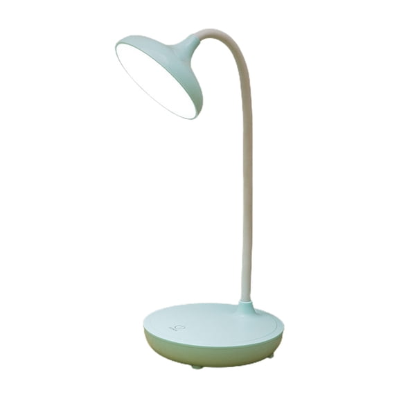 Tunhigl Adjustable LED Desk Lamp with Stepless Dimming, Blue Light Protection, and Foldable Design for Home Office Reading Light Blue