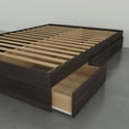thumbnail image 3 of Nexera Tribeca 3 Drawer Storage Bed and Headboard, Ebony, 3 of 6