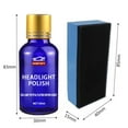 thumbnail image 3 of Kit de restauración de faros de coche | Líquido reparador de 30 ml para amarilleamiento, oxidación y arañazos | Alta transparencia y fuerte adherencia | Compatible con faros de coches, vehículos y, 3 of 9